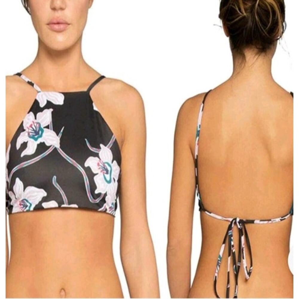 Tavik Women's Ryan High Neck Floral Bikini Halter Top XS